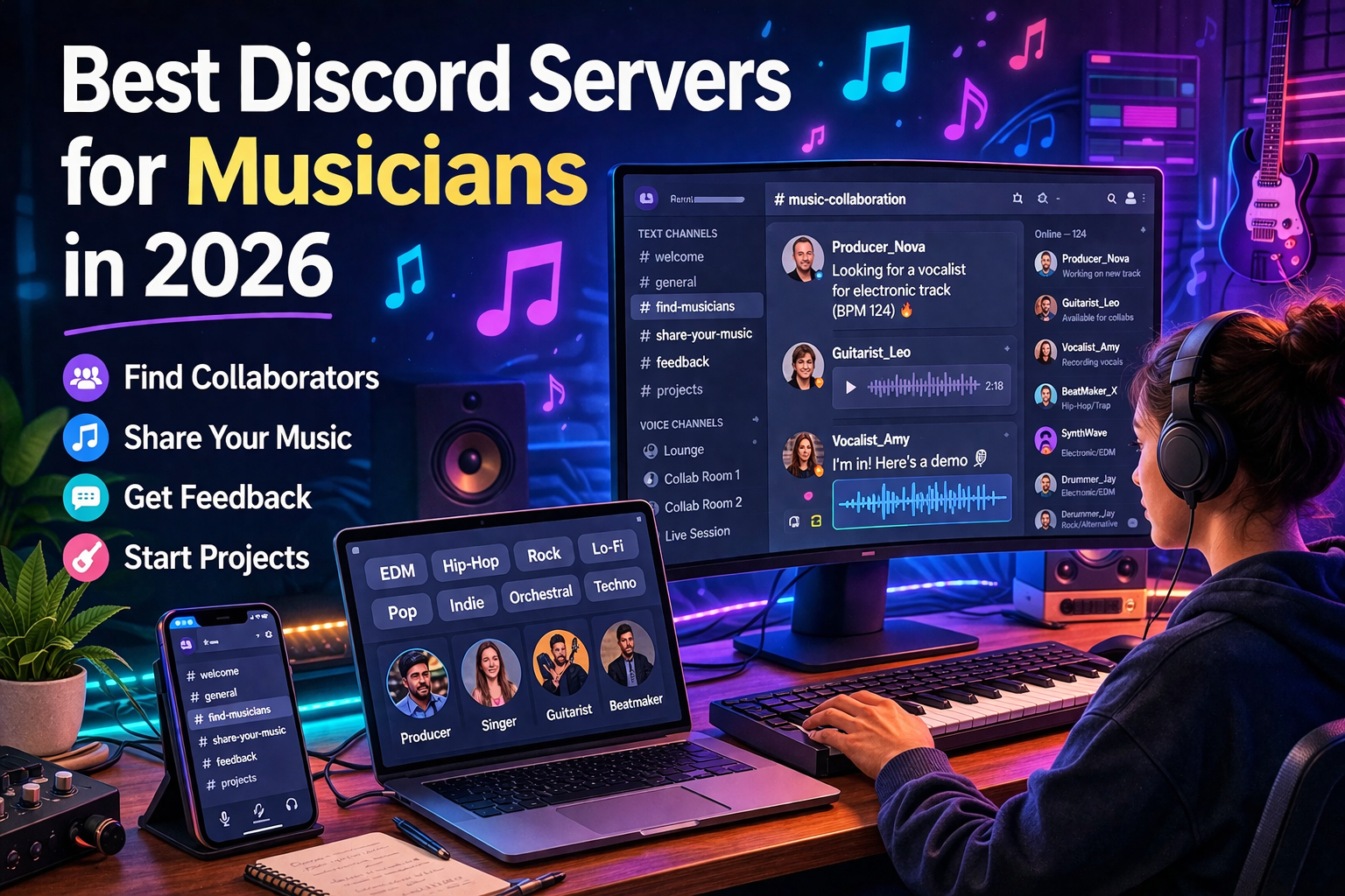 Best Discord Servers for Musicians in 2026 (With Active Invite Links)